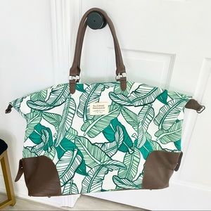 Sloane Ranger Weekender Duffle Bag in Palm Print Banana Leaf Print